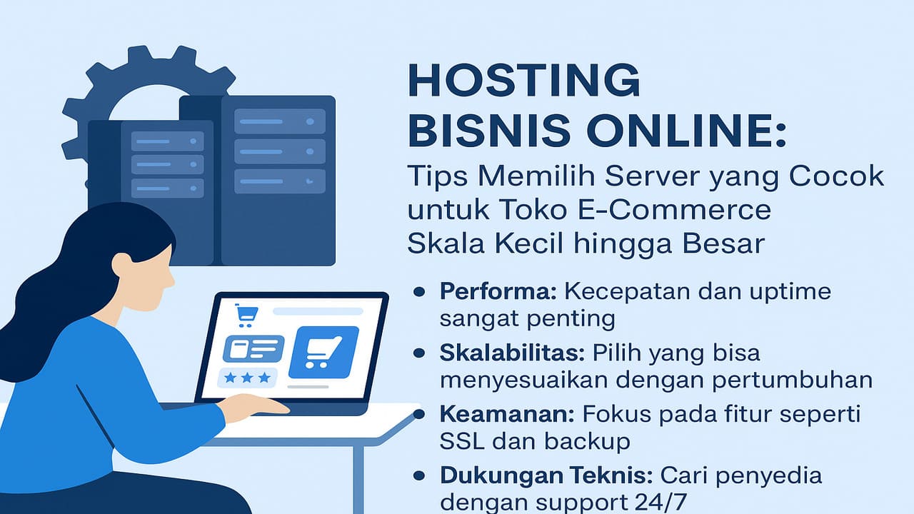 Hosting Bisnis Online Tips Memilih Server yang Cocok untuk Toko E-Commerce Skala Kecil hingga Besar