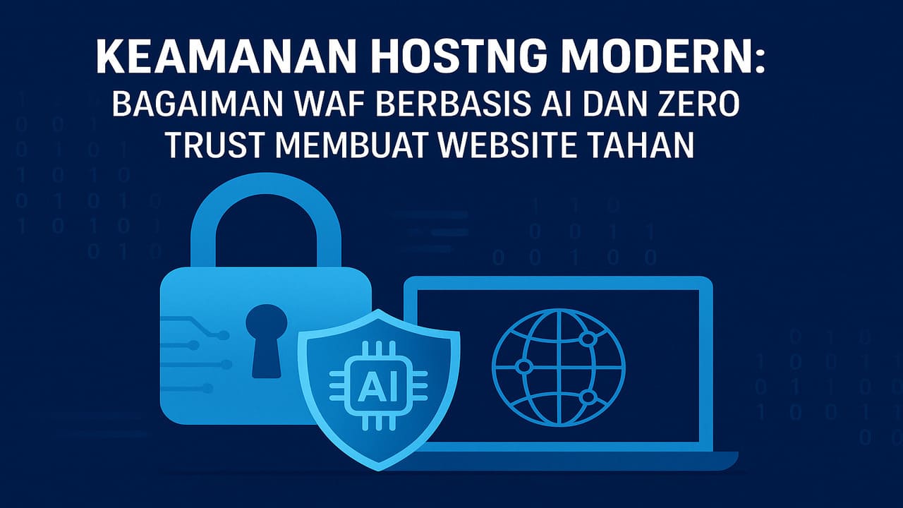 Keamanan Hosting Modern Bagaimana WAF Berbasis AI dan Zero Trust Membuat Website Tahan Serangan