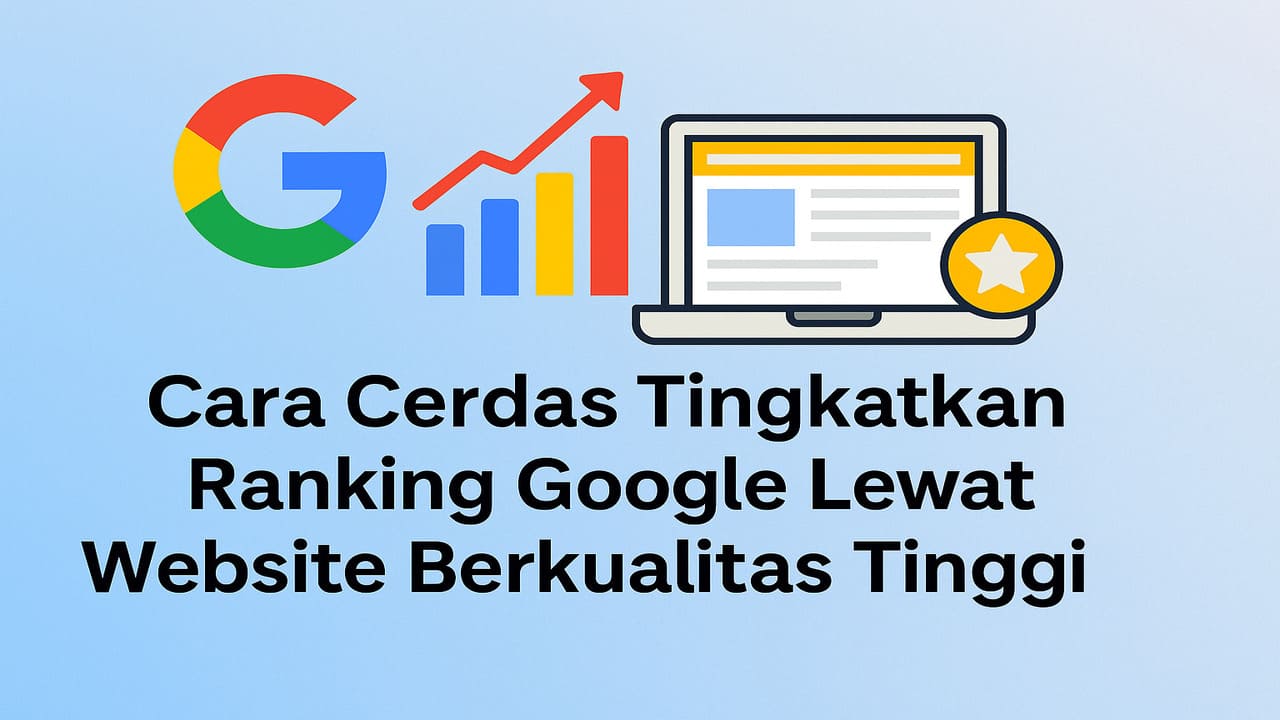 Cara Cerdas Tingkatkan Ranking Google Lewat Website Berkualitas Tinggi