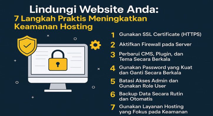 Lindungi Website Anda: 7 Langkah Praktis Meningkatkan Keamanan Hosting