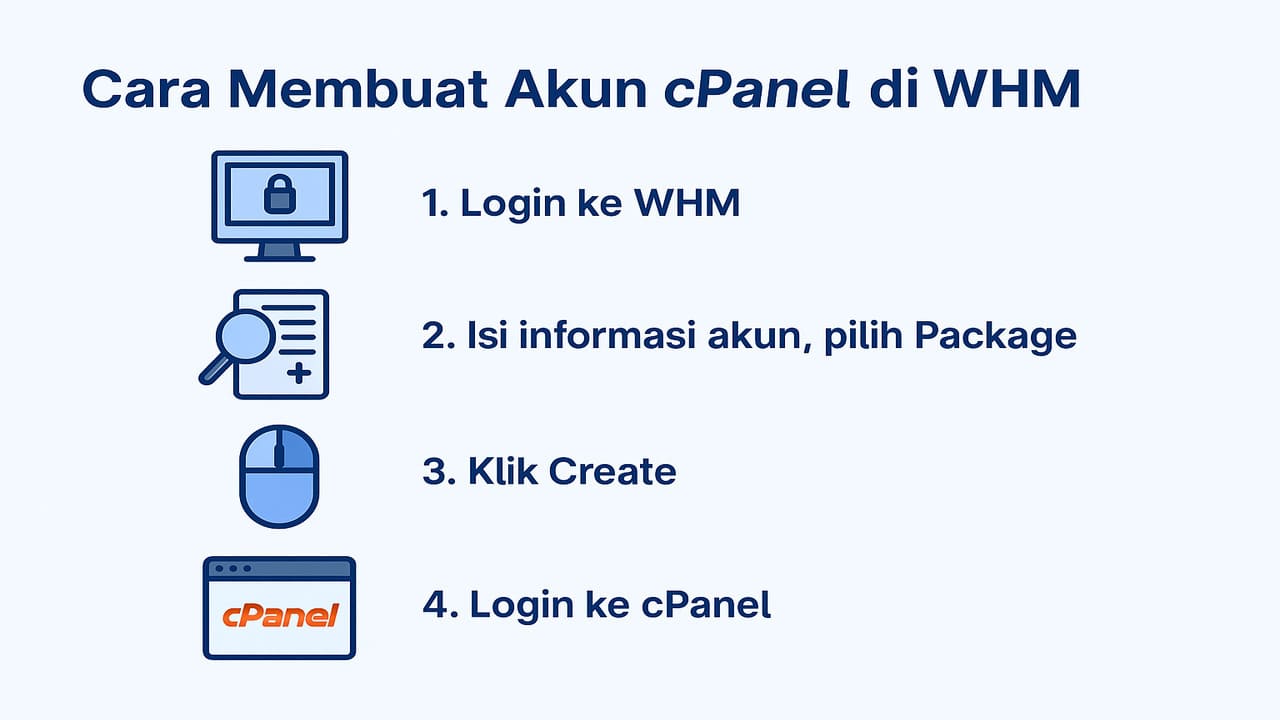 Panduan Lengkap Membuat Akun cPanel di WHM untuk Pengelolaan Hosting Profesional