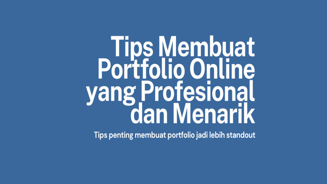 Berikut Langkah Membuat Portofolio Online dengan WordPress