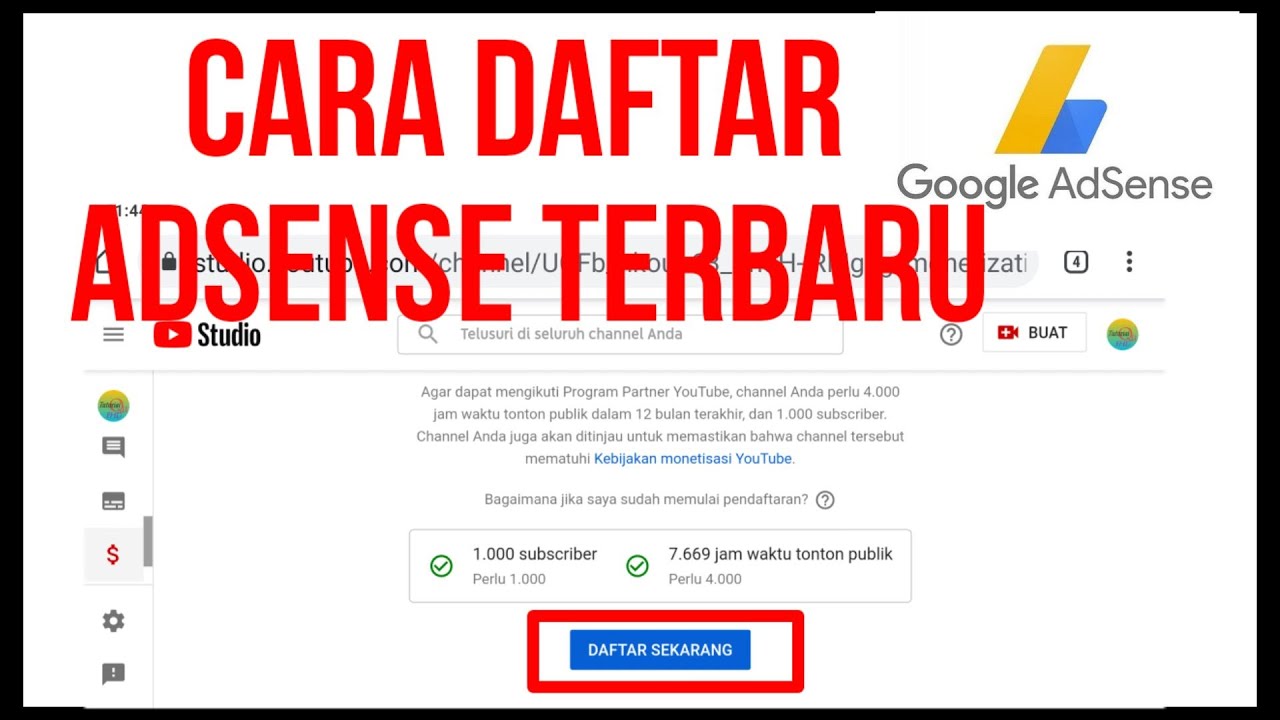 Mau Dapat Cuan dari YouTube Berikut Panduan Cara Daftar Google AdSense Lewat Smartphone Anda