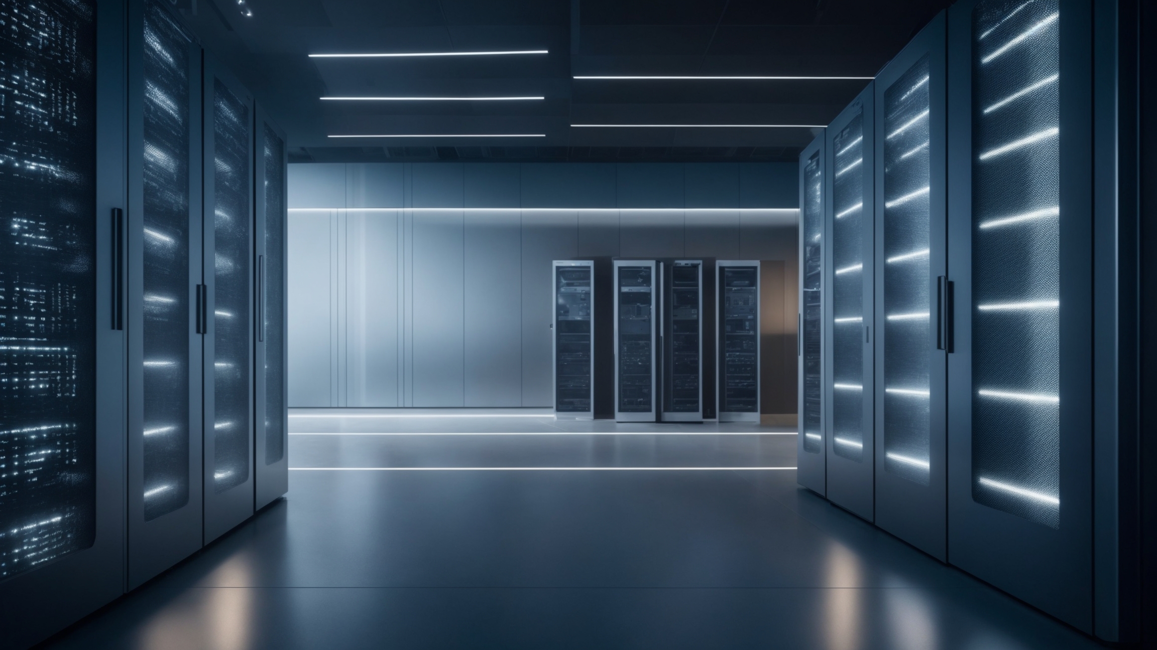 Data center cloud hosting dengan pencahayaan alami